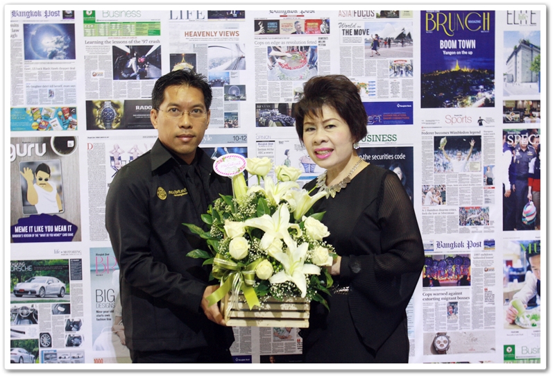 ﻿กรมบังคับคดีร่วมแสดงความยินดี เนื่องในโอกาสวันก่อตั้งหนังสือพิมพ์บางกอกโพสต์ ครบรอบ 71 ปี 
